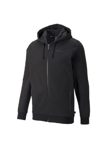 Черная демисезонная толстовка modern basics full-zip men's hoodie Puma