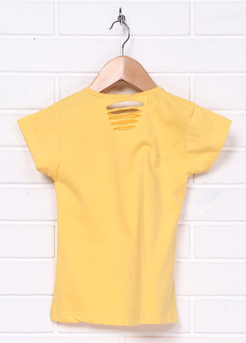 Жовта літня футболка з коротким рукавом Bittos