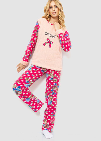 Персиковая зимняя пижама (свитшот, брюки) Ager