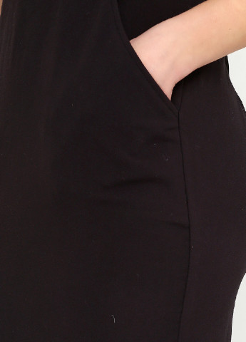 Черное кэжуал платье Tom Tailor однотонное
