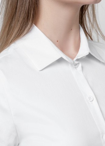 Белая кэжуал рубашка однотонная Arber Woman