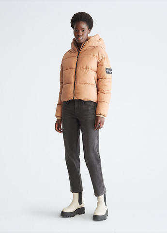 Бежевая демисезонная куртка Calvin Klein