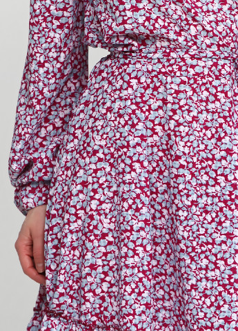 Рожево-лілова кежуал сукня Zhmurchenko Brand з квітковим принтом