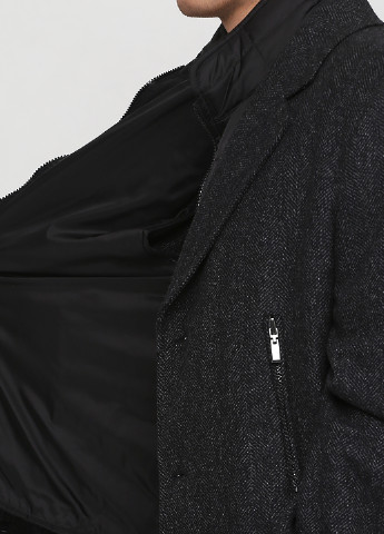 Темно-серое демисезонное Пальто на пуговицах GaetanoTagliente
