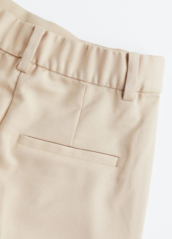 Бежевые кэжуал демисезонные палаццо брюки H&M