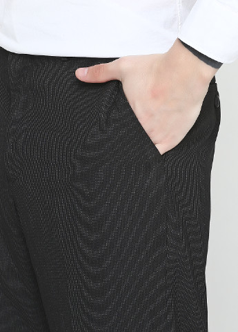 Черные кэжуал демисезонные со средней талией брюки ART9