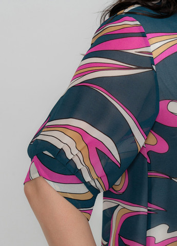 Сіра кежуал сукня оверсайз A'll Posa з абстрактним візерунком