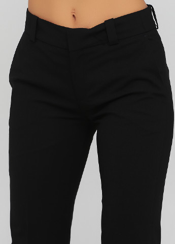 Черные кэжуал демисезонные прямые брюки Drykorn