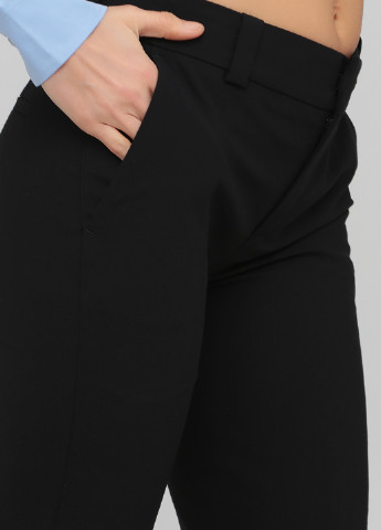 Черные кэжуал демисезонные прямые брюки Drykorn