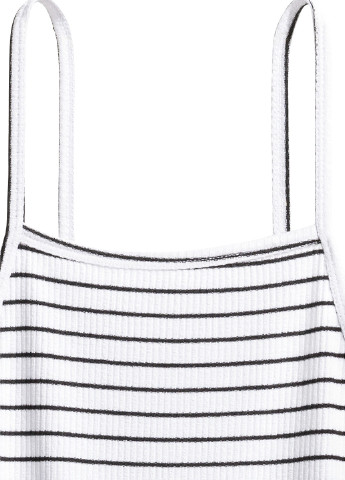 Чорно-білий кежуал сукня сукня-майка H&M в смужку