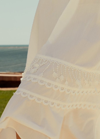 Білий кежуал біла бавовняна сукня Gepur однотонна