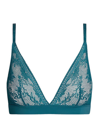 Бірюзовий тріенджел бюстгальтер Tommy Hilfiger без кісточок поліамід