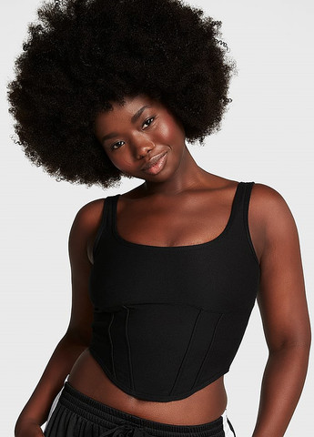 Черный демисезонный комплект (топ, юбка-шорты) Victoria's Secret