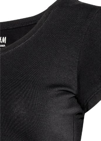 Чорна кежуал плаття для вагітних сукня-футболка H&M однотонна