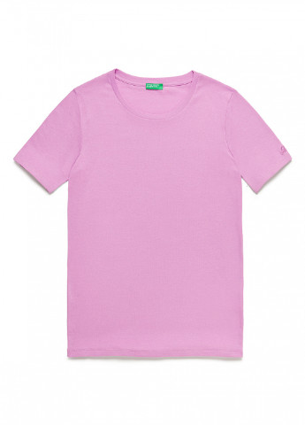 Розовая летняя футболка United Colors of Benetton