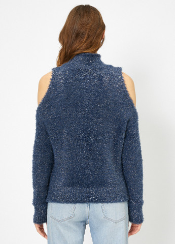 Синий зимний свитер джемпер KOTON
