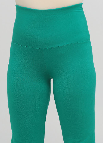 Зеленые кэжуал демисезонные клеш брюки Lipsy