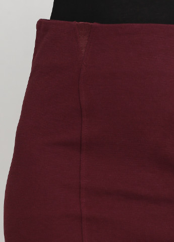 Бордовая кэжуал однотонная юбка Colours карандаш