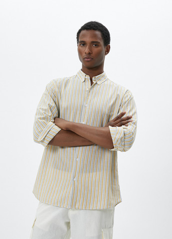 Цветная кэжуал рубашка в полоску KOTON
