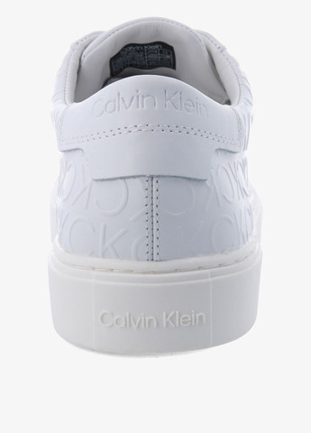 Белые кеды Calvin Klein LOW TOP LACE UP MONO HF