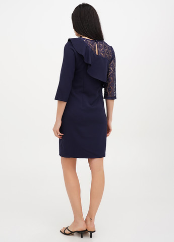 Темно-синее праздничный платье футляр Vicolo однотонное