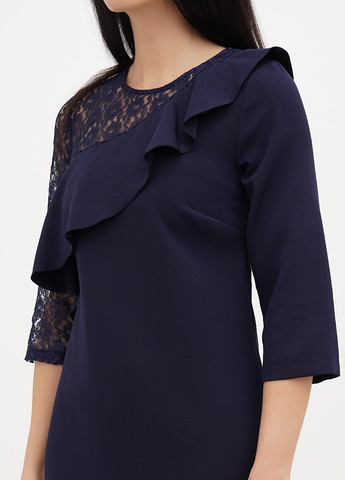 Темно-синее праздничный платье футляр Vicolo однотонное