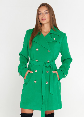 Зеленое демисезонное Пальто Sellin