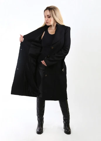 Черное демисезонное Пальто Guess