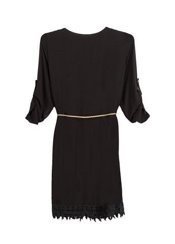 Чорна кежуал сукня а-силует FX однотонна