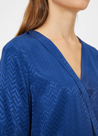Синя демісезонна блуза на запах KOTON