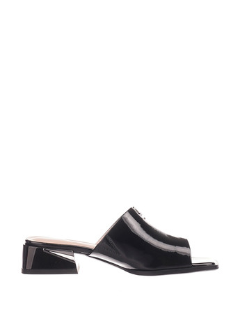 Черные шлепанцы Blizzarini лаковые