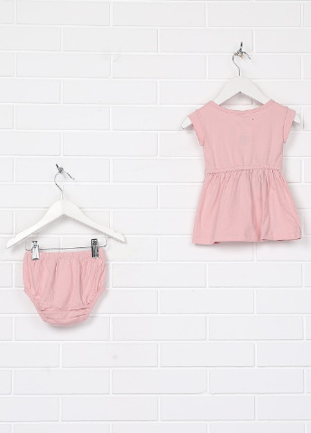 Розовый летний комплект (платье, трусики) Gap