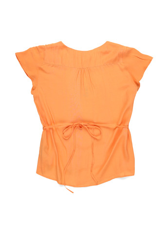 Помаранчева блуза на запах MINT&BERRY