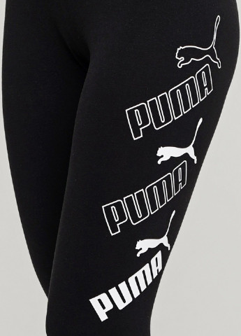Черные демисезонные леггинсы Puma