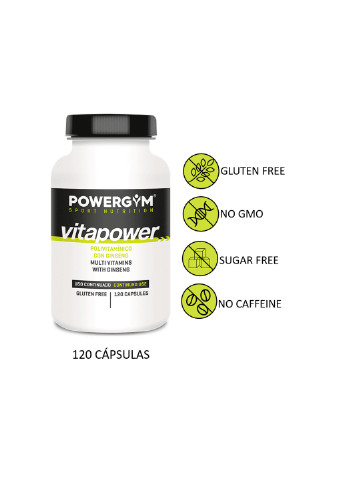 Витамины и минералы VITAPOWER 120 капсул энергетические POWERGYM (253636492)