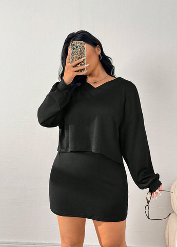 Костюм (светр, спідниця) SHEIN (340699398)