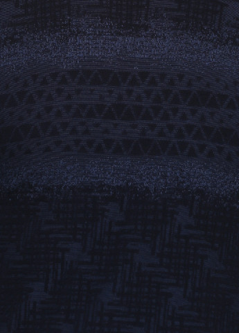 Свитшот MSY - Прямой крой геометрический темно-синий кэжуал - (139502187)