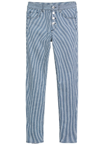 Комбинированные демисезонные зауженные джинсы H&M