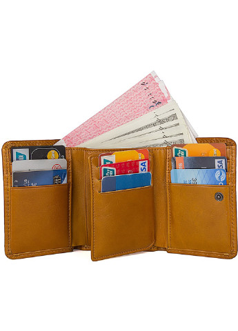 Жіночий шкіряний гаманець 11х8,5 см Vintage (252415081)