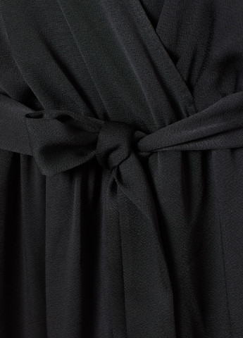 Комбинезон H&M однотонный чёрный кэжуал