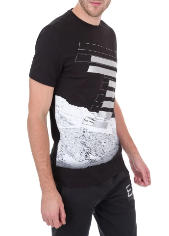 Чорна футболка ARMANI EA7