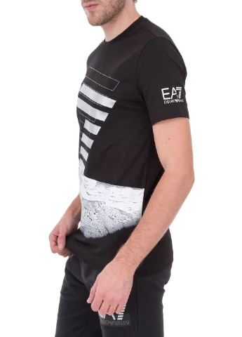 Чорна футболка ARMANI EA7