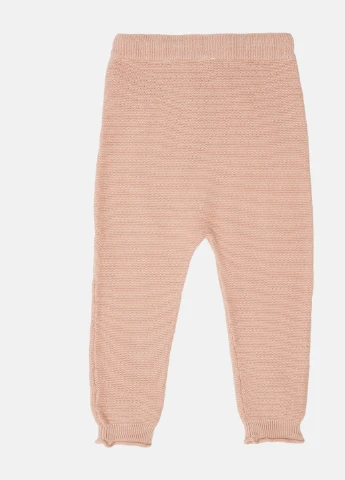 Розовые кэжуал демисезонные брюки H&M