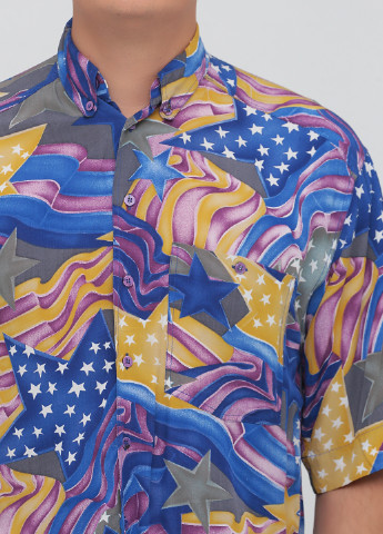 Цветная кэжуал рубашка с абстрактным узором Otto Kern
