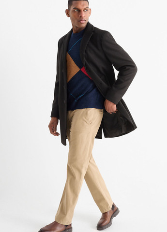 Черное демисезонное Пальто однобортное C&A