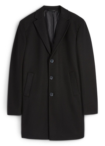 Черное демисезонное Пальто однобортное C&A