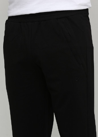 Черные спортивные демисезонные прямые брюки Oztas