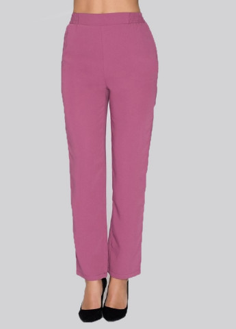 Розовые кэжуал демисезонные классические брюки NA-KD