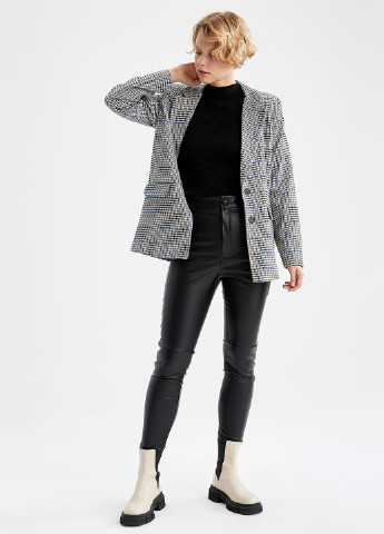 Светло-серый женский пиджак DeFacto - демисезонный