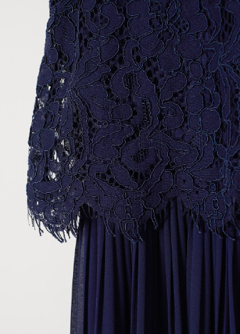 Темно-синя кежуал сукня кльош, плісована H&M